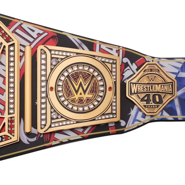 Modern Era 40 Years Of WrestleMania Championship Replica Title Belt