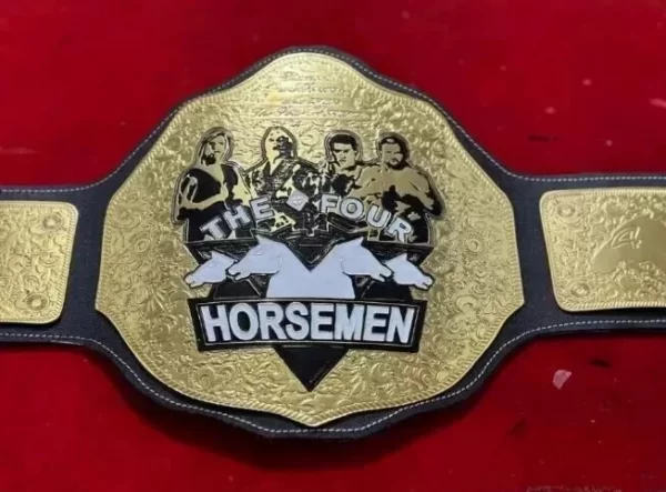 The Four Horsemen Wrestling Championship Leather Belt Thick Plated