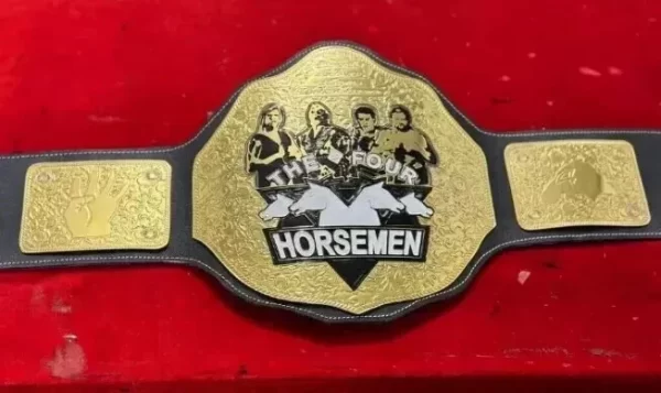 The Four Horsemen Wrestling Championship Leather Belt Thick Plated