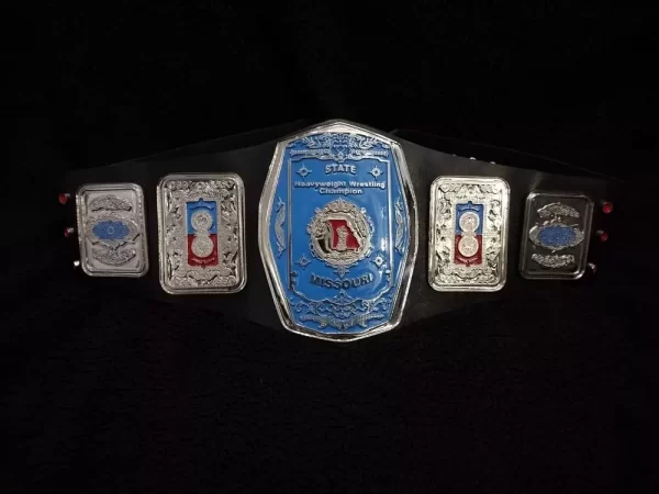 NWA State Missouri Heavyweight Wrestling Championship Leather Belt