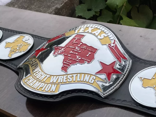 TEXAS Heavyweight Wrestling Championship Belt