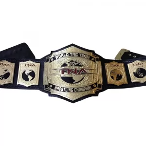 TNA IMPACT WORLD TAG TEAM CHAMPIONSHIP LEATHER BELT