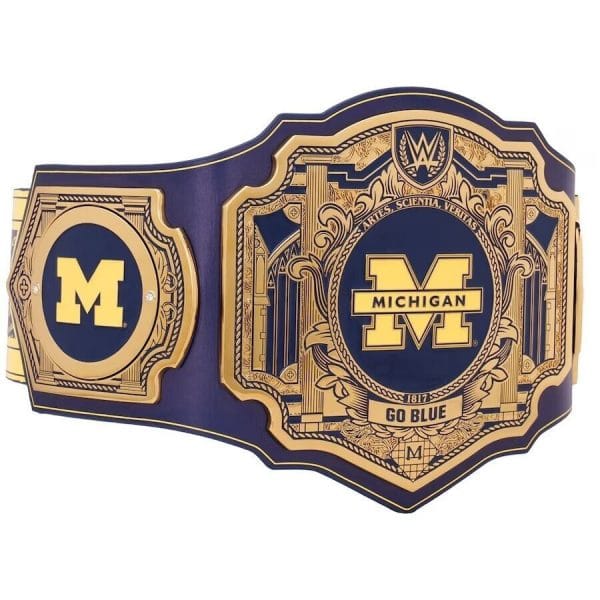 Michigan Wolverines Championship Belt WWE Legacy Title - Image 7