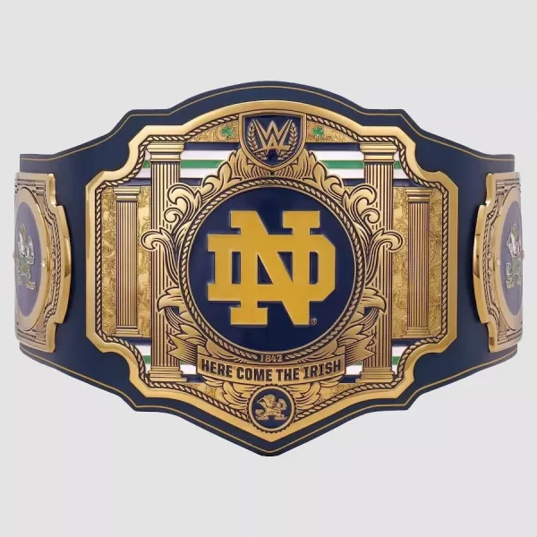 Notre Dame Fighting Irish Championship Belt WWE Legacy Title