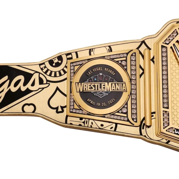 2025 Wrestle Mania 41 LosVegas Wrestling Championship Replica Title Belt
